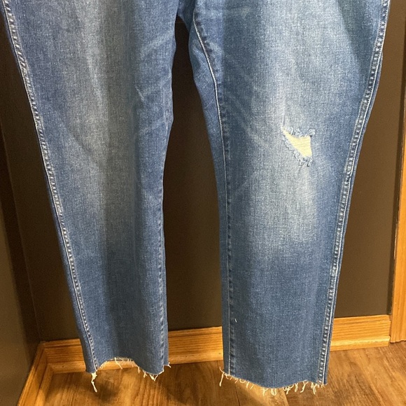 J. Crew vintage straight lightly distressed jeans with frayed hemline size 37 - Picture 4 of 8